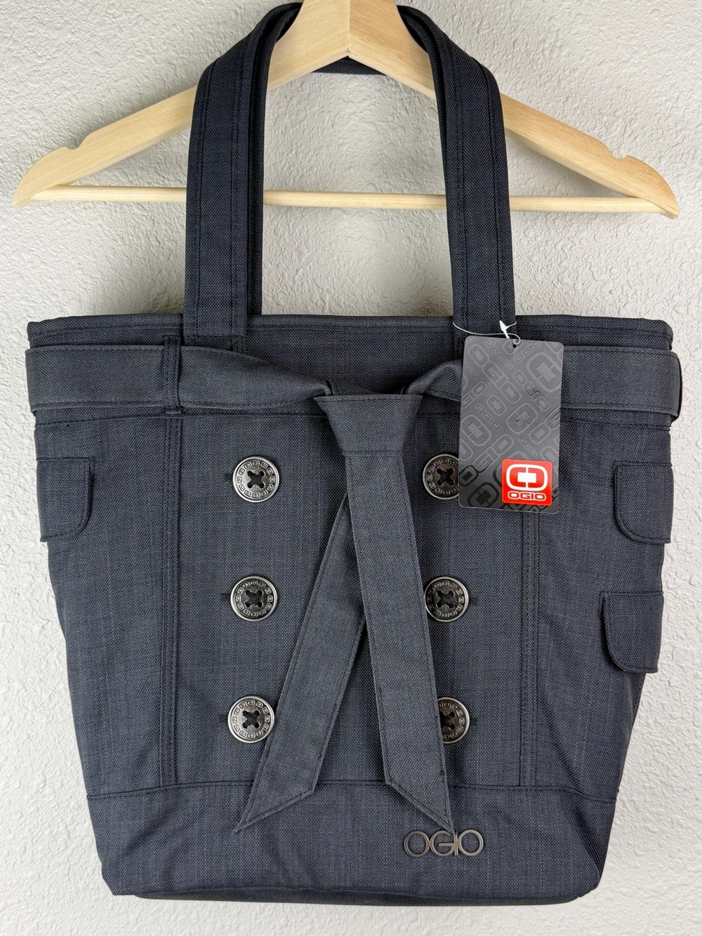 OGIO Melrose Tote Storm Grey Laptop Bag Womens NWT 414006 Work Travel